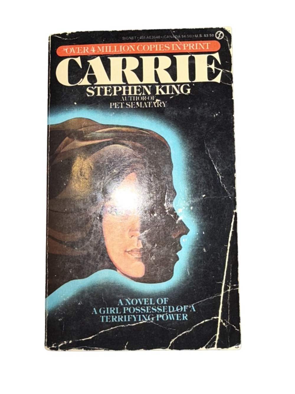Carrie by Stephen King Vintage Paperback Horror Novel